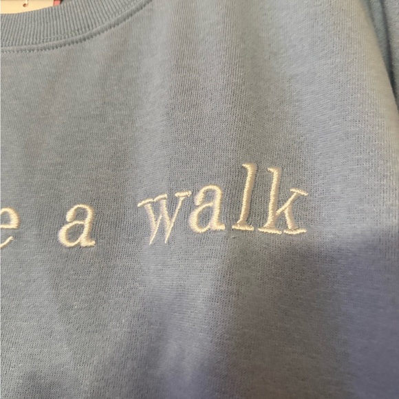 NWT, 2X “Let’s take a walk” crew neck sweater. - Picture 4 of 9